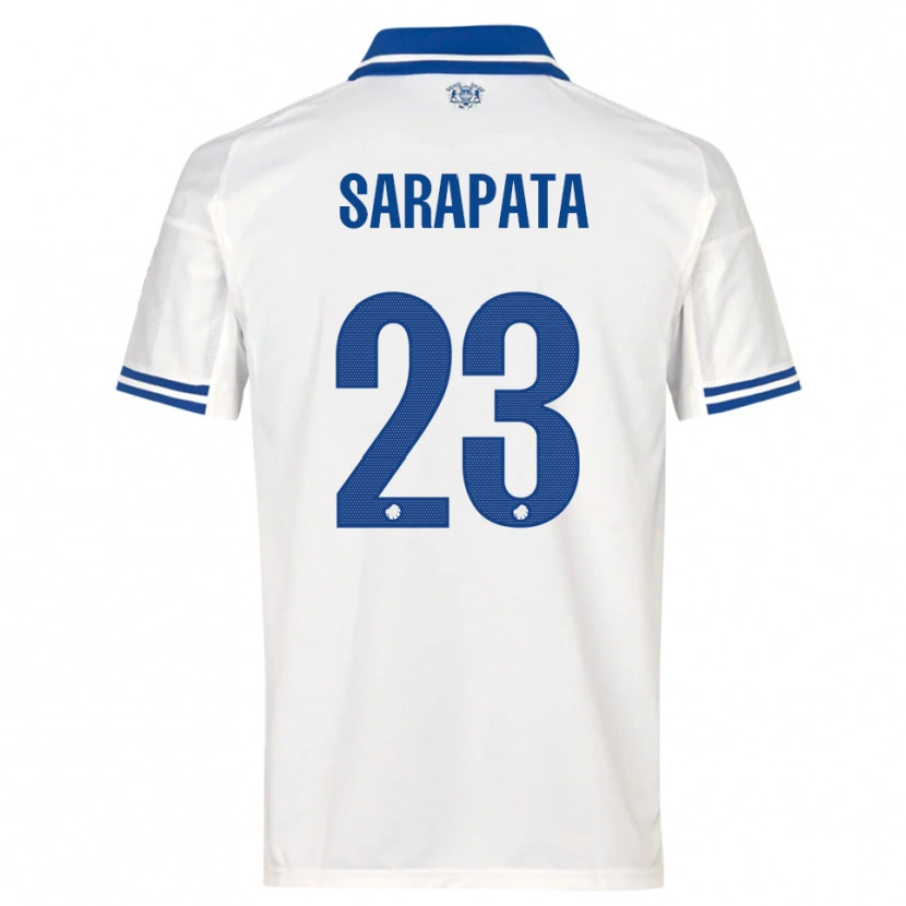 Danxen Kinder Dominik Sarapata #23 Weiß Blau Heimtrikot Trikot 2025/26 T-Shirt