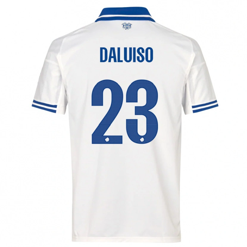 Danxen Kinder Christoffer Daluiso #23 Weiß Blau Heimtrikot Trikot 2025/26 T-Shirt