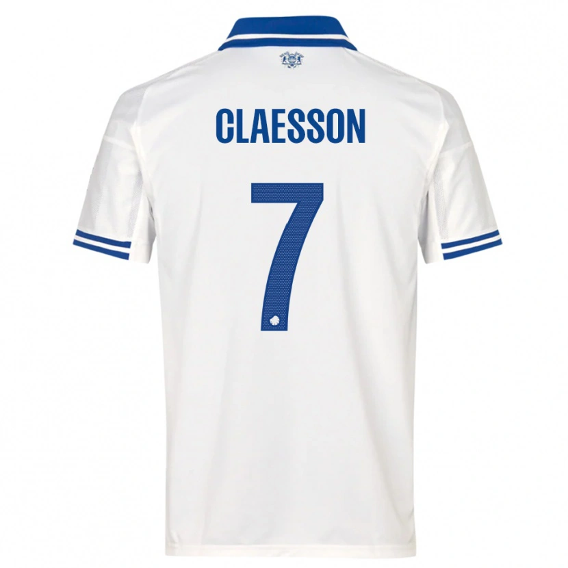 Danxen Kinder Viktor Claesson #7 Weiß Blau Heimtrikot Trikot 2025/26 T-Shirt