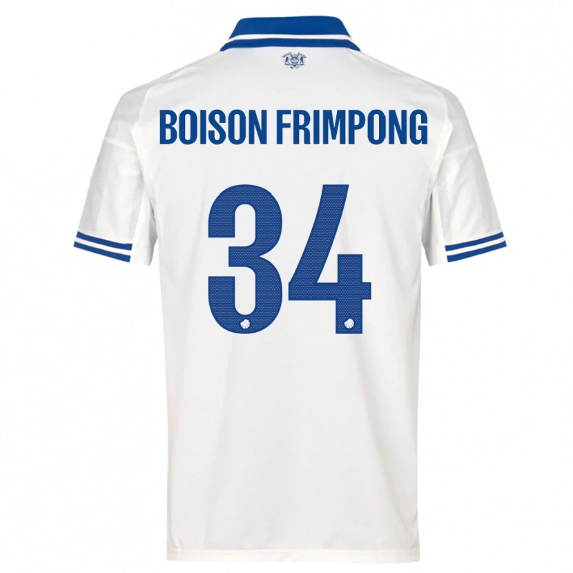 Danxen Kinder David Boison Frimpong #34 Weiß Blau Heimtrikot Trikot 2025/26 T-Shirt