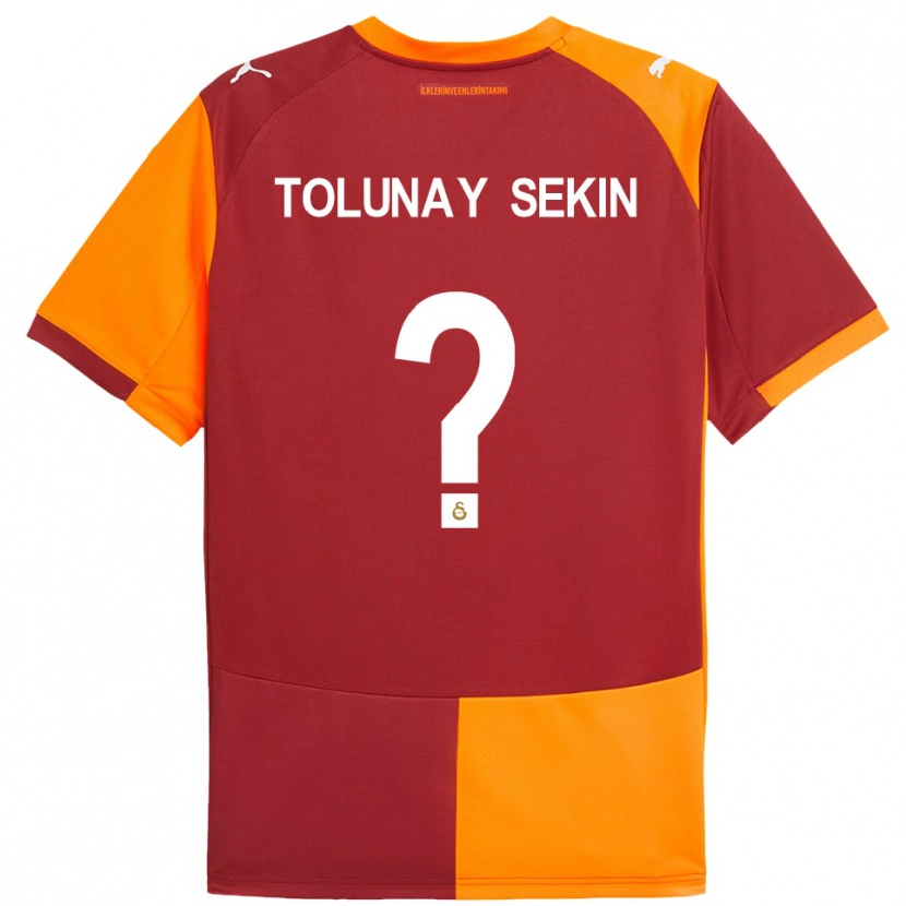 Danxen Kinder Burak Tolunay Sekin #0 Rot Orange Heimtrikot Trikot 2025/26 T-Shirt