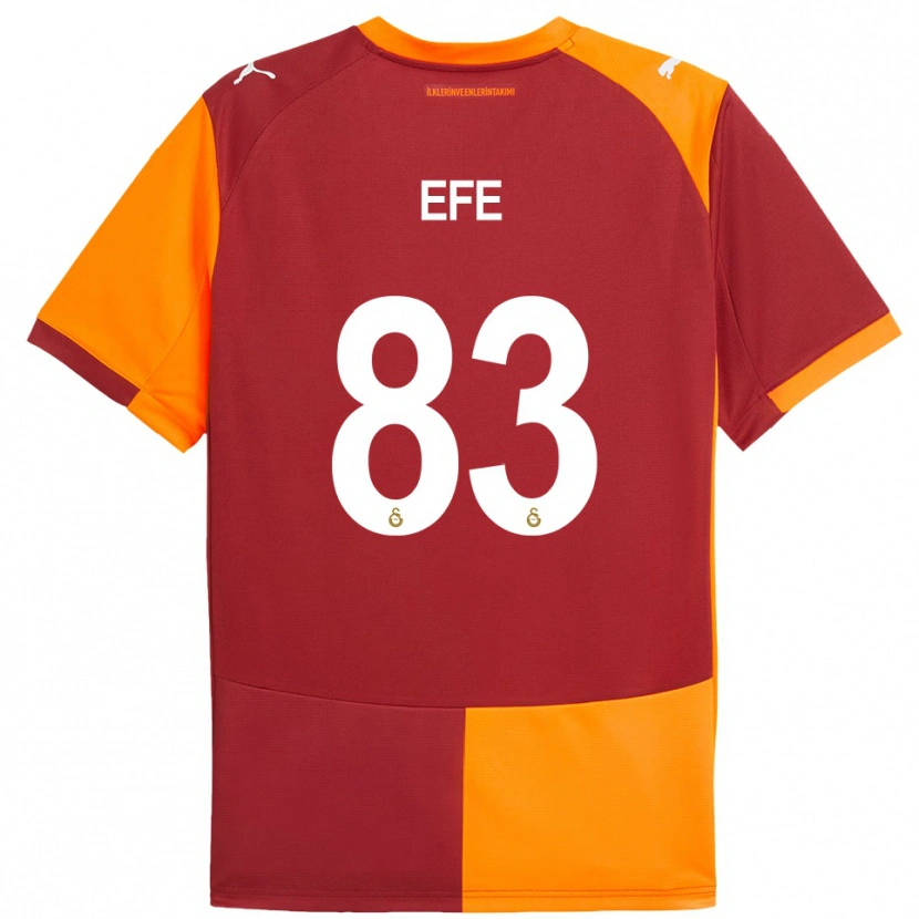 Danxen Kinder Efe Akman #83 Rot Orange Heimtrikot Trikot 2025/26 T-Shirt