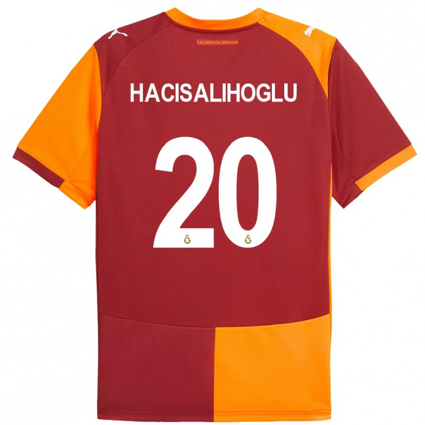 Danxen Kinder Arda Hacisalihoglu #20 Rot Orange Heimtrikot Trikot 2025/26 T-Shirt