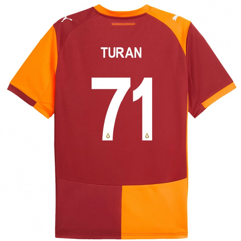 Danxen Kinder Hasan Turan #71 Rot Orange Heimtrikot Trikot 2025/26 T-Shirt