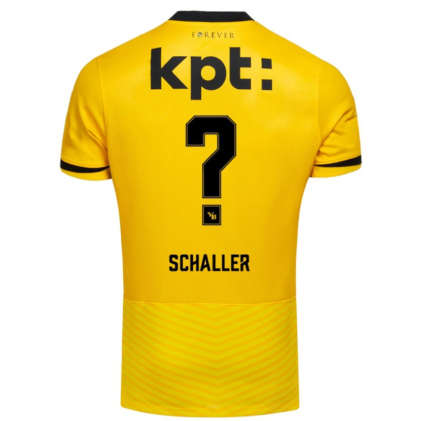 Danxen Kinder Emilio Schaller #0 Gelb Schwarz Heimtrikot Trikot 2025/26 T-Shirt