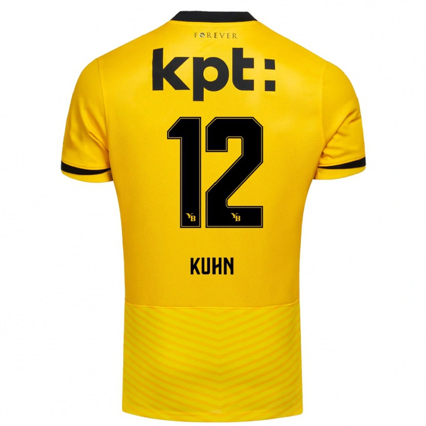 Danxen Kinder Athena Kühn #12 Gelb Schwarz Heimtrikot Trikot 2025/26 T-Shirt
