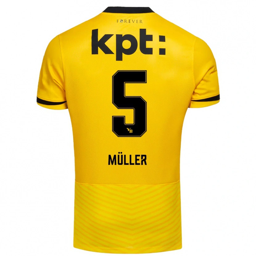 Danxen Kinder Loy Müller #5 Gelb Schwarz Heimtrikot Trikot 2025/26 T-Shirt