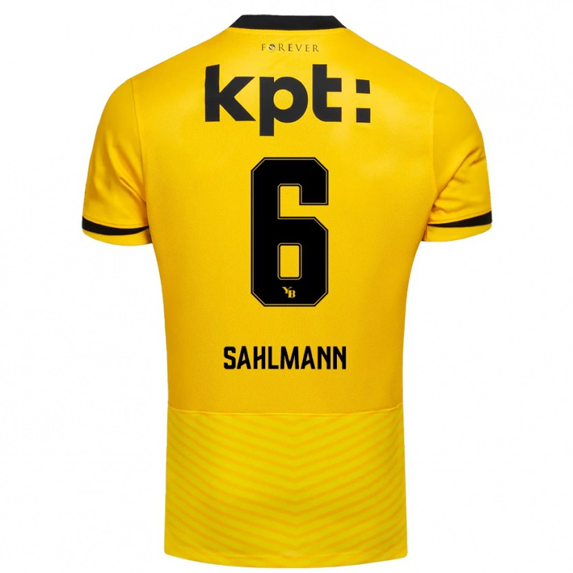 Danxen Kinder Henrike Sahlmann #6 Gelb Schwarz Heimtrikot Trikot 2025/26 T-Shirt