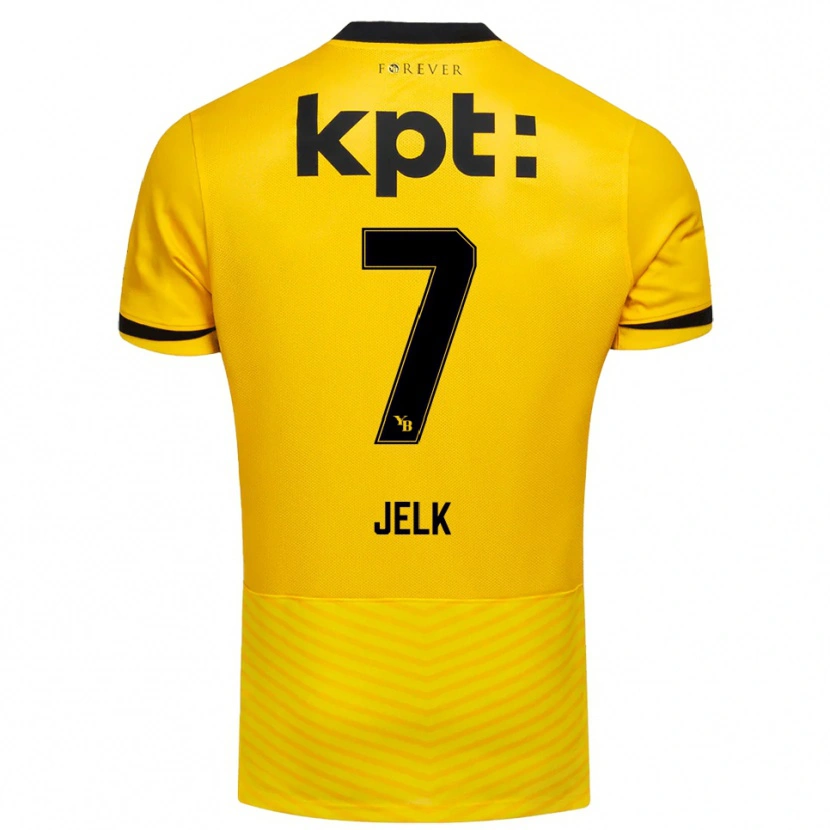 Danxen Kinder Jano Jelk #7 Gelb Schwarz Heimtrikot Trikot 2025/26 T-Shirt