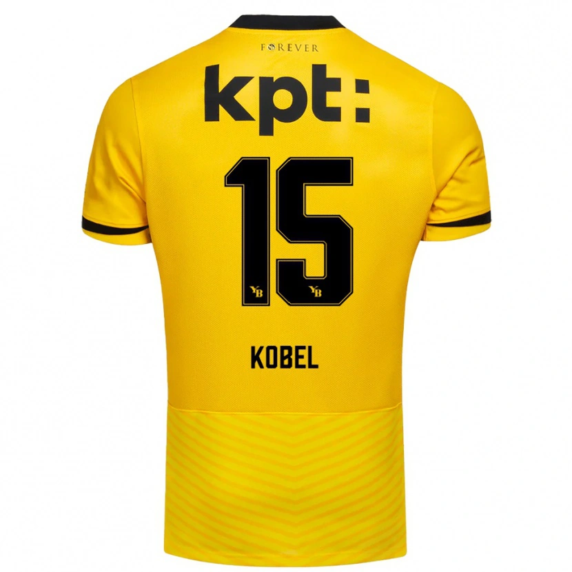 Danxen Kinder Jori Kobel #15 Gelb Schwarz Heimtrikot Trikot 2025/26 T-Shirt