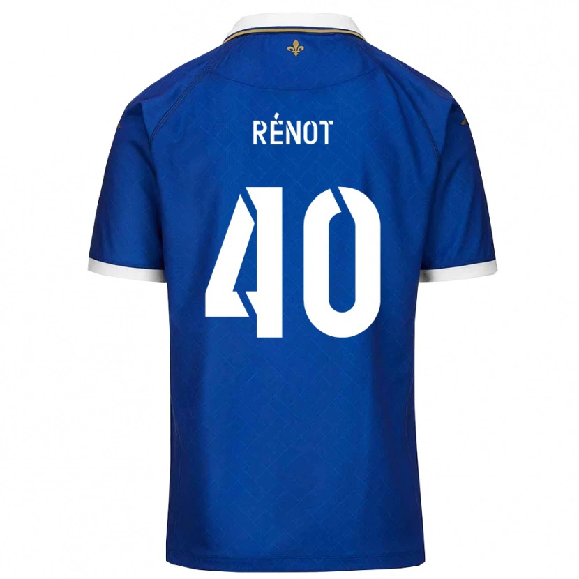 Danxen Kinder Sébastien Rénot #40 Blau Gold Heimtrikot Trikot 2025/26 T-Shirt