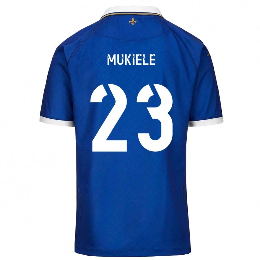 Danxen Kinder Norvin Mukiele #23 Blau Gold Heimtrikot Trikot 2025/26 T-Shirt