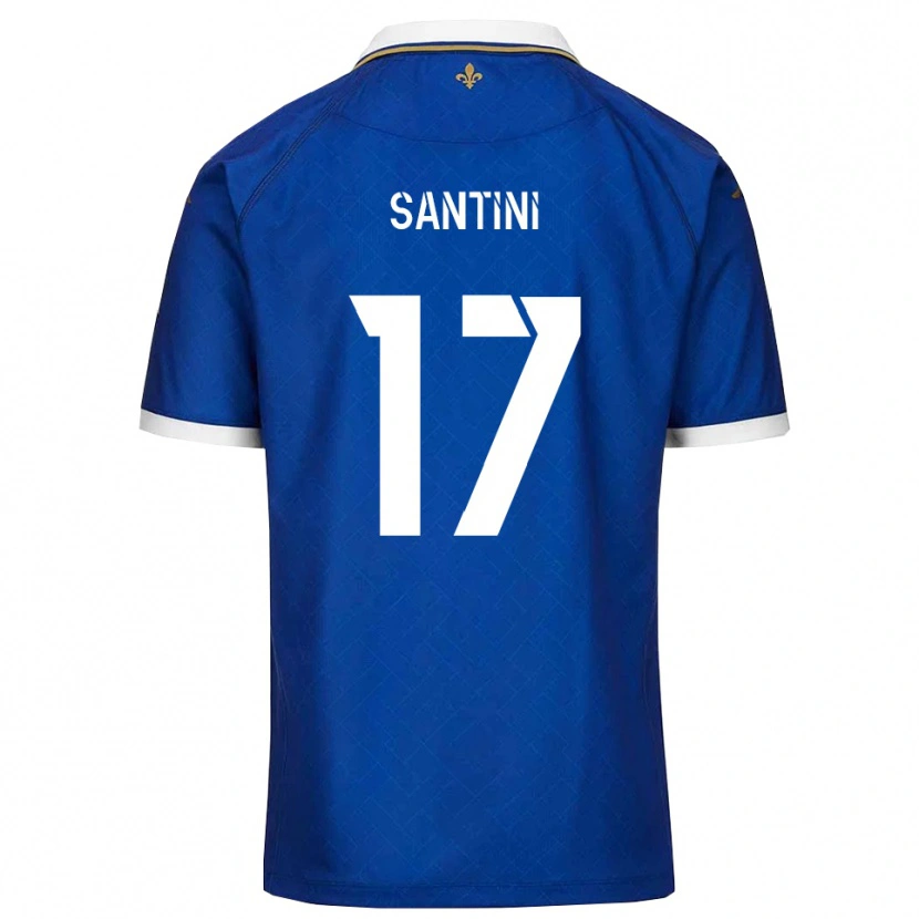 Danxen Kinder Jérémi Santini #17 Blau Gold Heimtrikot Trikot 2025/26 T-Shirt