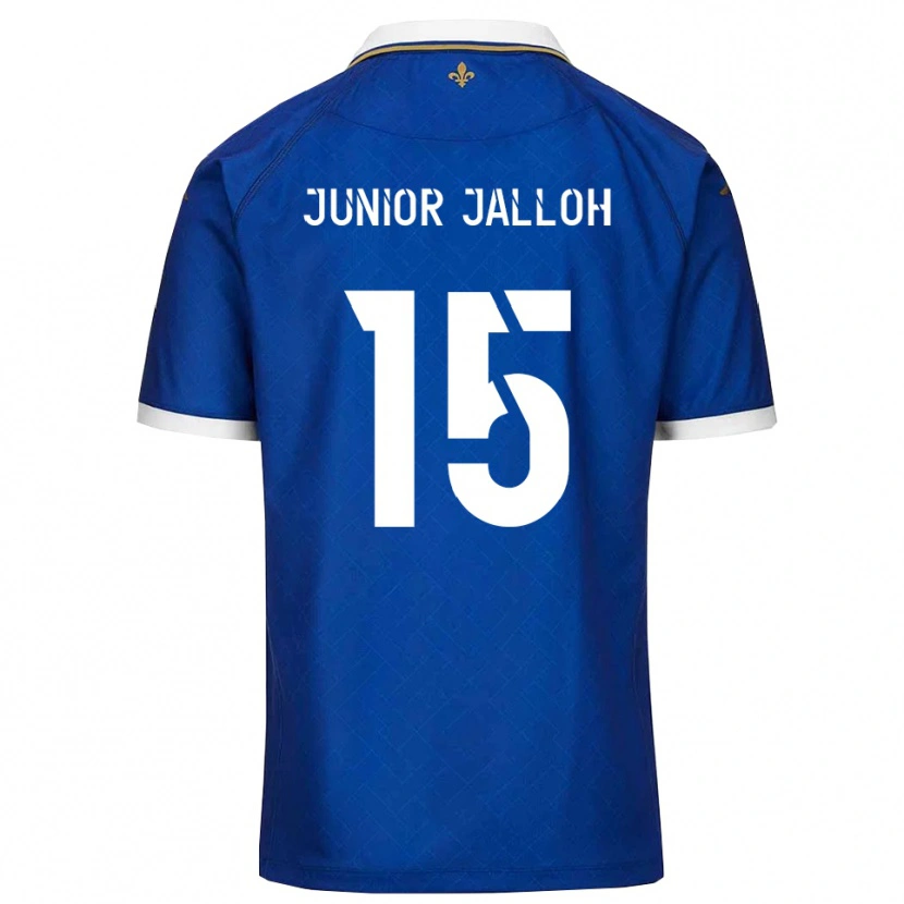 Danxen Kinder Abubakar Junior Jalloh #15 Blau Gold Heimtrikot Trikot 2025/26 T-Shirt