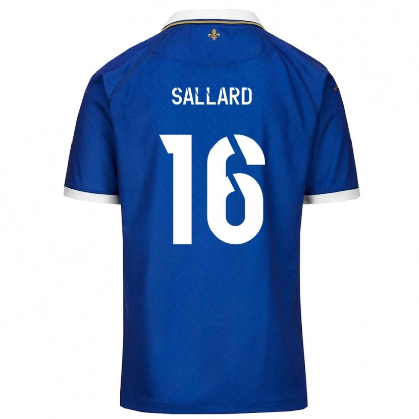 Danxen Kinder Romain Sallard #16 Blau Gold Heimtrikot Trikot 2025/26 T-Shirt
