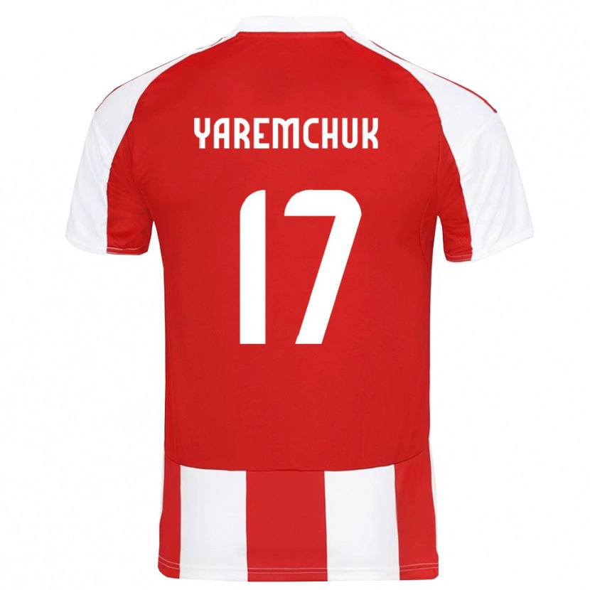 Danxen Kinder Roman Yaremchuk #17 Rot Weiß Heimtrikot Trikot 2025/26 T-Shirt
