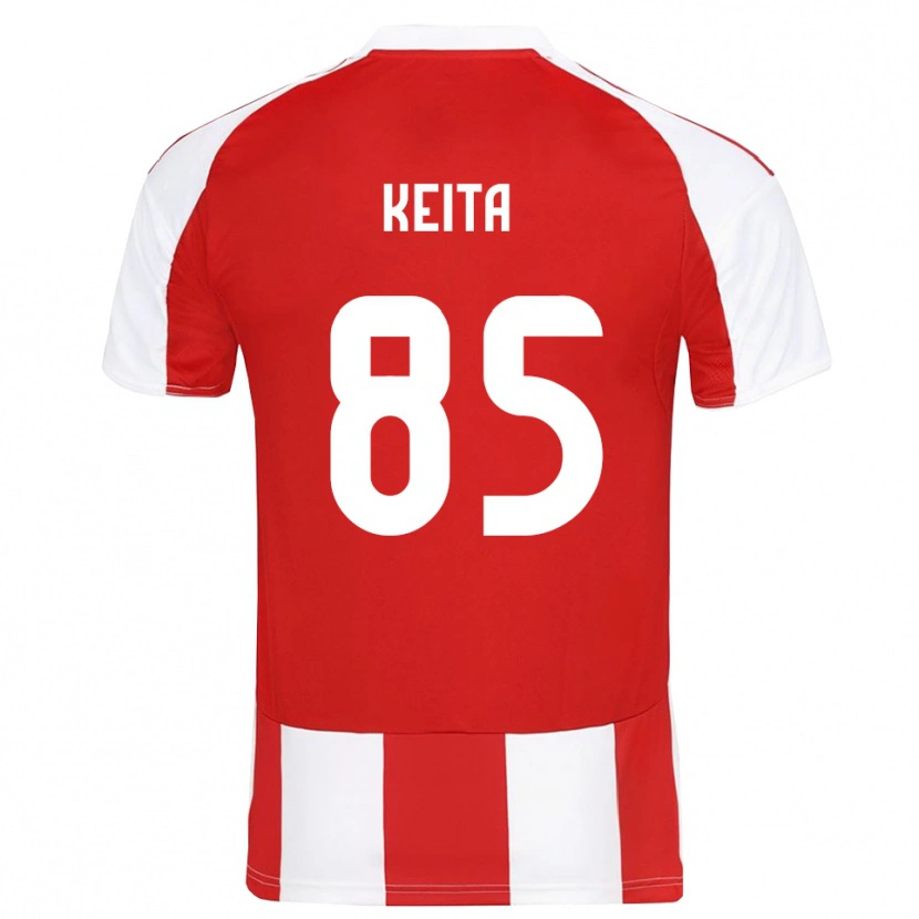Danxen Kinder Diby Keita #85 Rot Weiß Heimtrikot Trikot 2025/26 T-Shirt