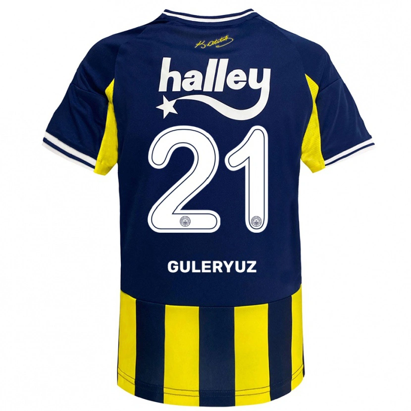Danxen Kinder Göknur Güleryüz #21 Gelb Marineblau Weiß Heimtrikot Trikot 2025/26 T-Shirt