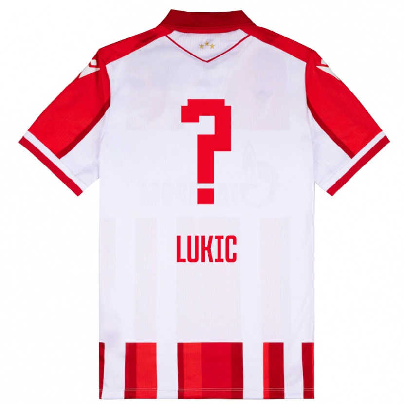 Danxen Kinder Bogdan Lukic #0 Rot Weiß Heimtrikot Trikot 2025/26 T-Shirt