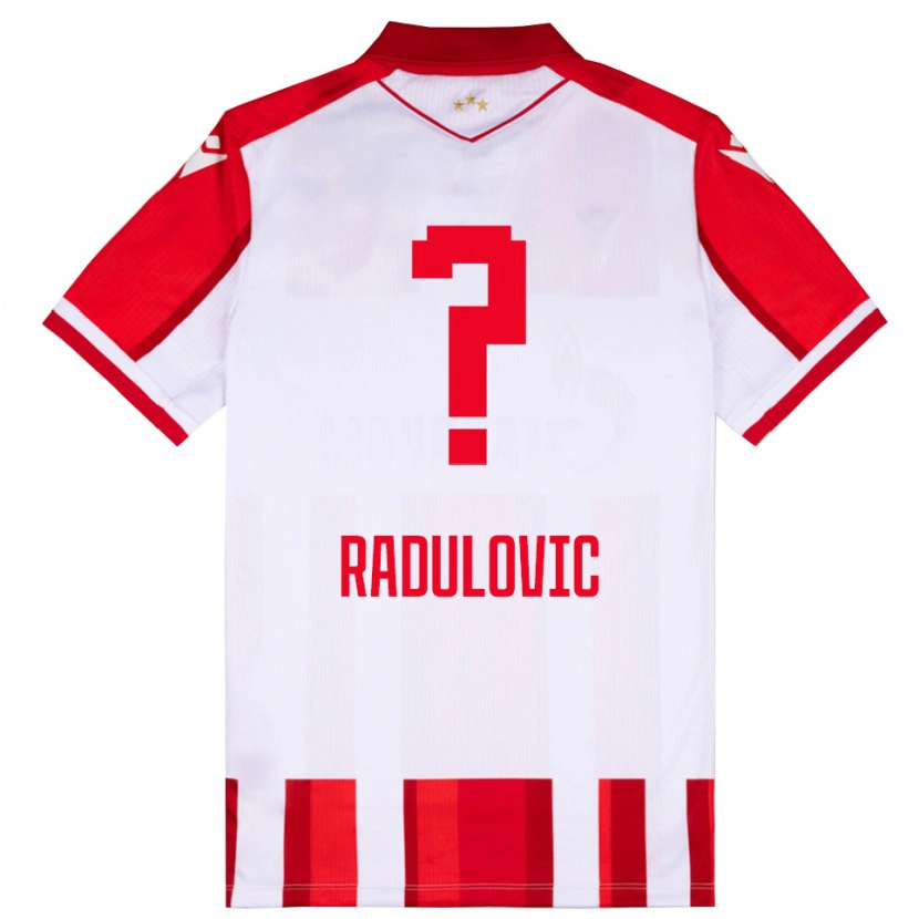 Danxen Kinder Marko Radulovic #0 Rot Weiß Heimtrikot Trikot 2025/26 T-Shirt