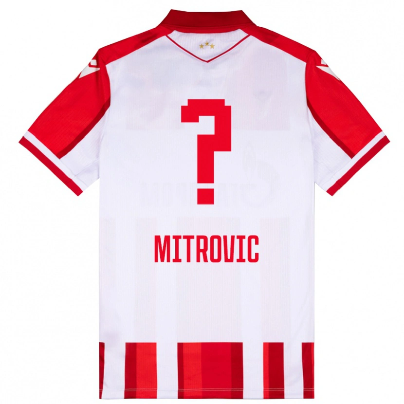 Danxen Kinder Dimitrije Mitrovic #0 Rot Weiß Heimtrikot Trikot 2025/26 T-Shirt