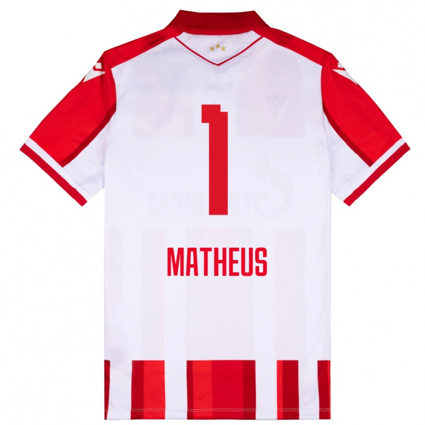 Danxen Kinder Matheus #1 Rot Weiß Heimtrikot Trikot 2025/26 T-Shirt