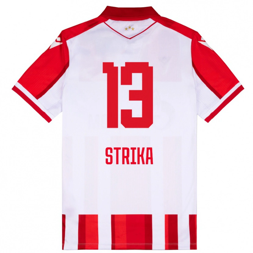 Danxen Kinder Matej Strika #13 Rot Weiß Heimtrikot Trikot 2025/26 T-Shirt