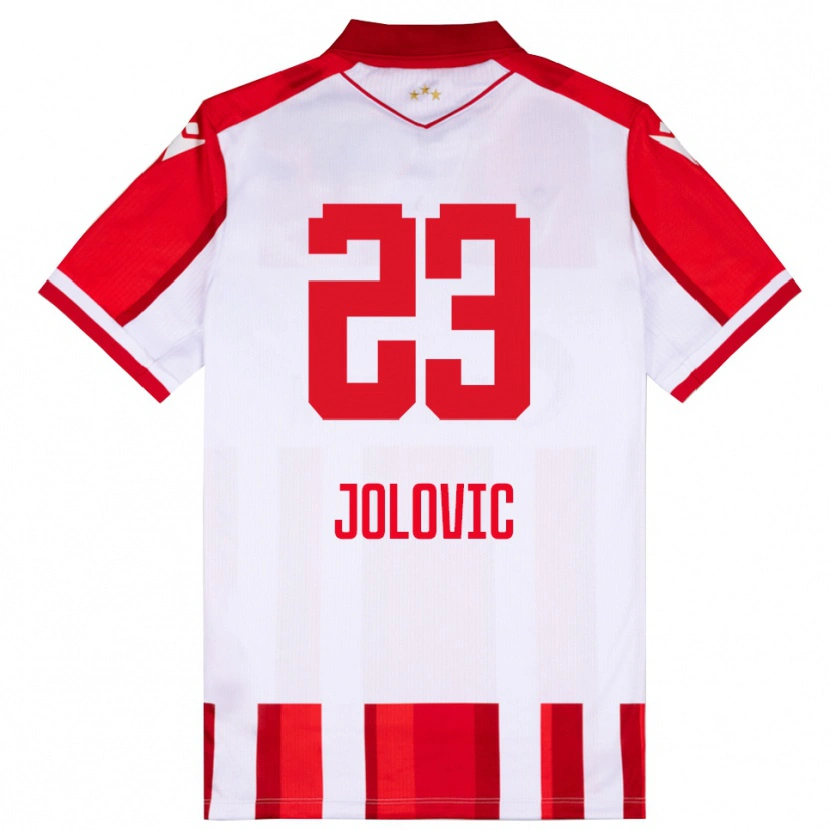 Danxen Kinder Bogdan Jolovic #23 Rot Weiß Heimtrikot Trikot 2025/26 T-Shirt