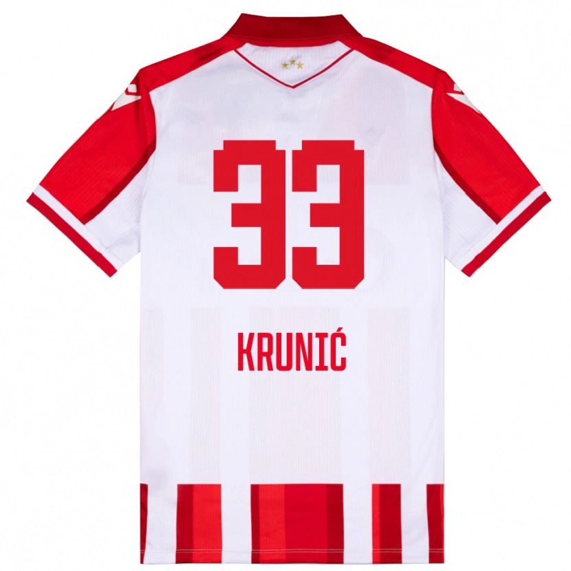 Danxen Kinder Rade Krunic #33 Rot Weiß Heimtrikot Trikot 2025/26 T-Shirt