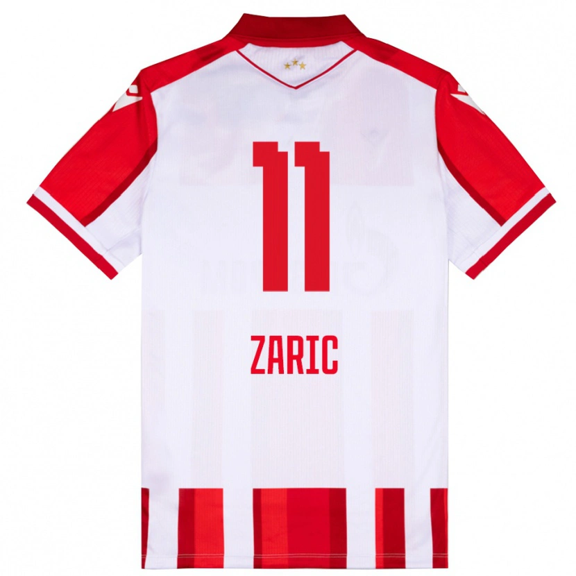 Danxen Kinder Luka Zaric #11 Rot Weiß Heimtrikot Trikot 2025/26 T-Shirt