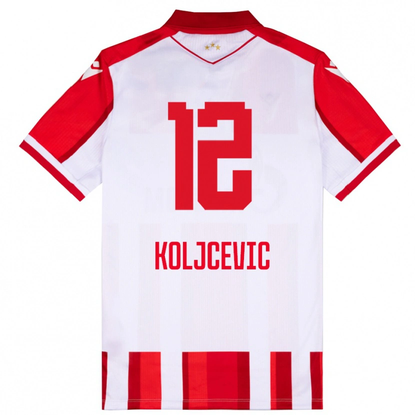 Danxen Kinder Danilo Koljcevic #12 Rot Weiß Heimtrikot Trikot 2025/26 T-Shirt