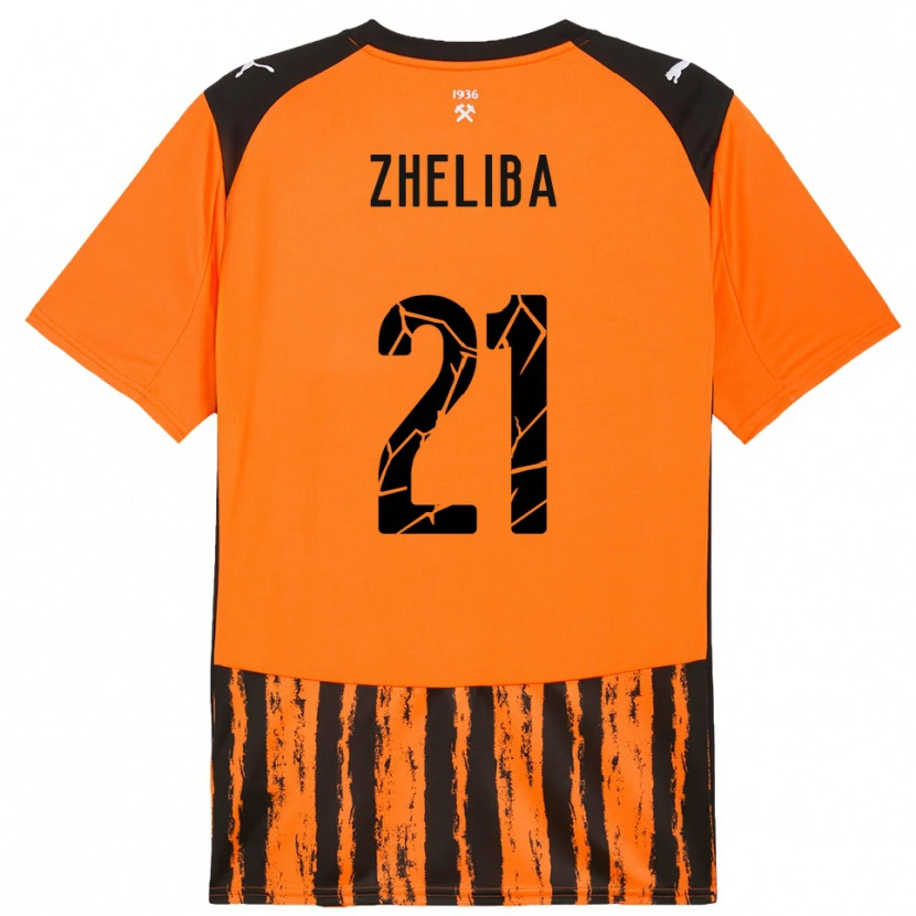 Danxen Kinder Yan Zheliba #21 Orange Schwarz Heimtrikot Trikot 2025/26 T-Shirt