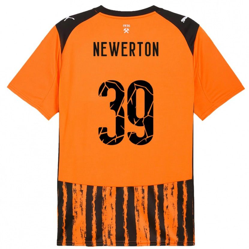 Danxen Kinder Newerton #39 Orange Schwarz Heimtrikot Trikot 2025/26 T-Shirt