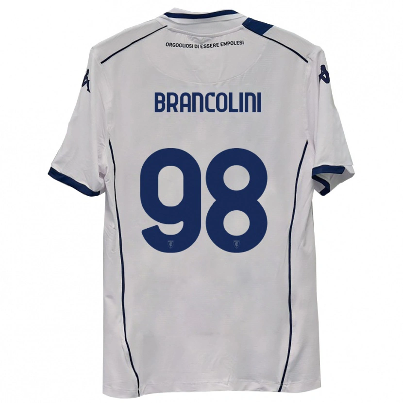 Danxen Kinder Federico Brancolini #98 Dunkelmarineblau Auswärtstrikot Trikot 2025/26 T-Shirt