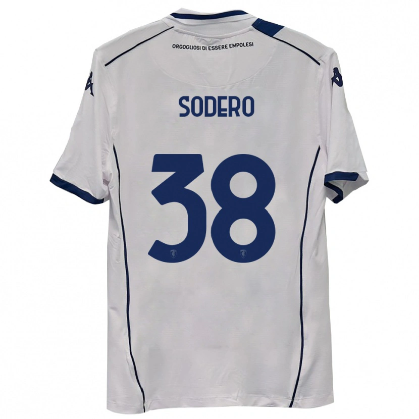 Danxen Kinder Andrea Sodero #38 Dunkelmarineblau Auswärtstrikot Trikot 2025/26 T-Shirt
