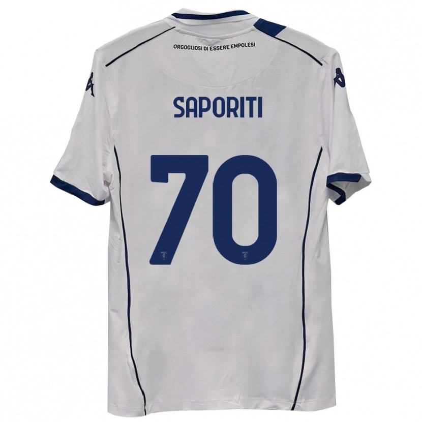Danxen Kinder Edoardo Saporiti #70 Dunkelmarineblau Auswärtstrikot Trikot 2025/26 T-Shirt