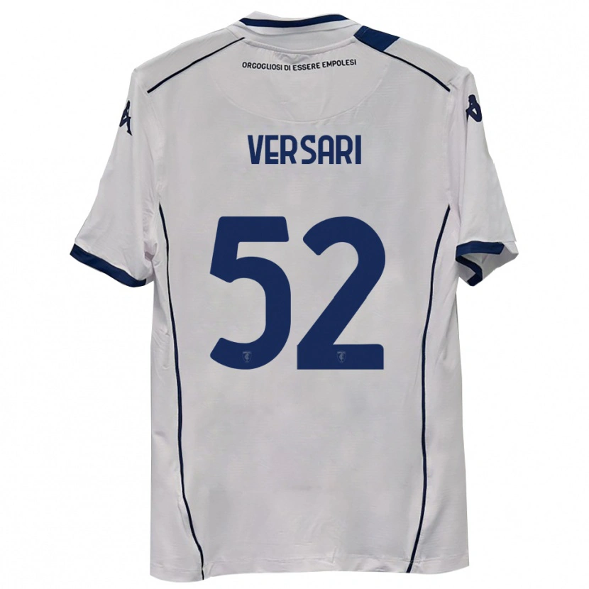 Danxen Kinder Francesco Versari #52 Dunkelmarineblau Auswärtstrikot Trikot 2025/26 T-Shirt