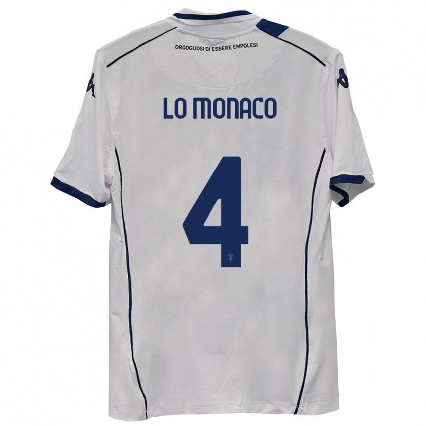 Danxen Kinder Luca Lo Monaco #4 Dunkelmarineblau Auswärtstrikot Trikot 2025/26 T-Shirt