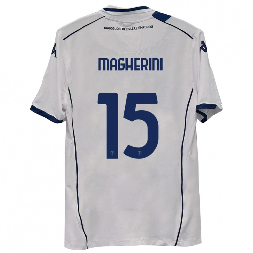 Danxen Kinder Niccolò Magherini #15 Dunkelmarineblau Auswärtstrikot Trikot 2025/26 T-Shirt