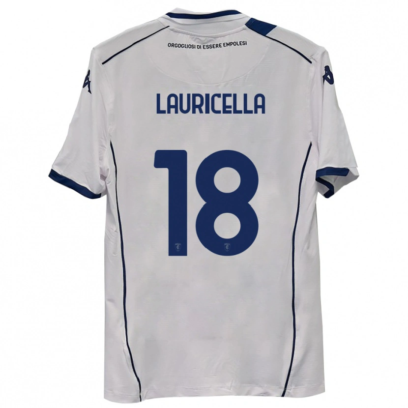 Danxen Kinder Giovanni Lauricella #18 Dunkelmarineblau Auswärtstrikot Trikot 2025/26 T-Shirt