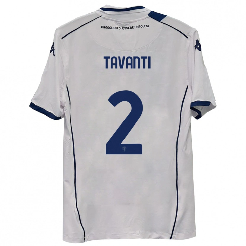 Danxen Kinder Samuele Tavanti #2 Dunkelmarineblau Auswärtstrikot Trikot 2025/26 T-Shirt