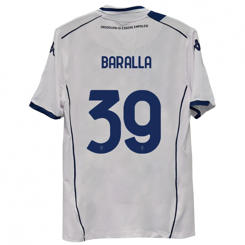 Danxen Kinder Alessio Baralla #39 Dunkelmarineblau Auswärtstrikot Trikot 2025/26 T-Shirt