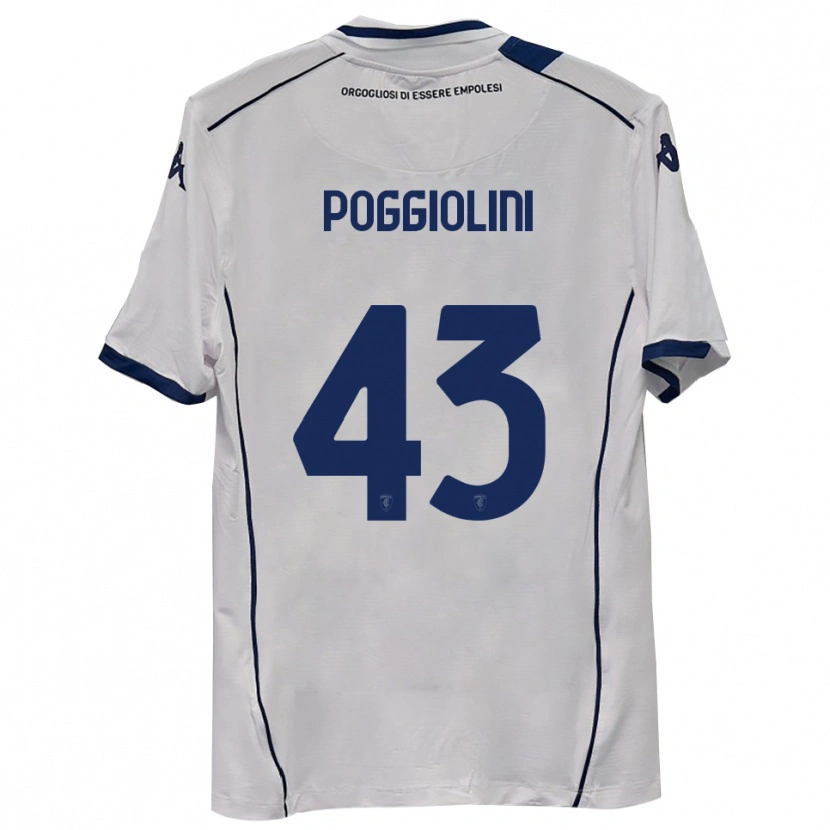 Danxen Kinder Duccio Poggiolini #43 Dunkelmarineblau Auswärtstrikot Trikot 2025/26 T-Shirt
