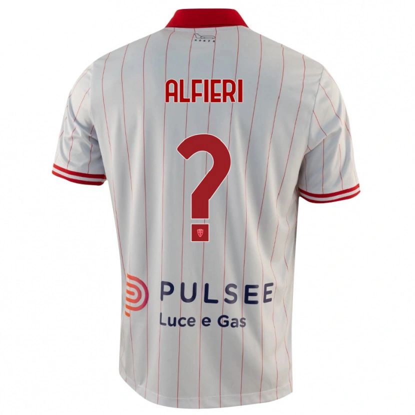 Danxen Kinder Orazio Alfieri #0 Weiß Rot Blau Auswärtstrikot Trikot 2025/26 T-Shirt