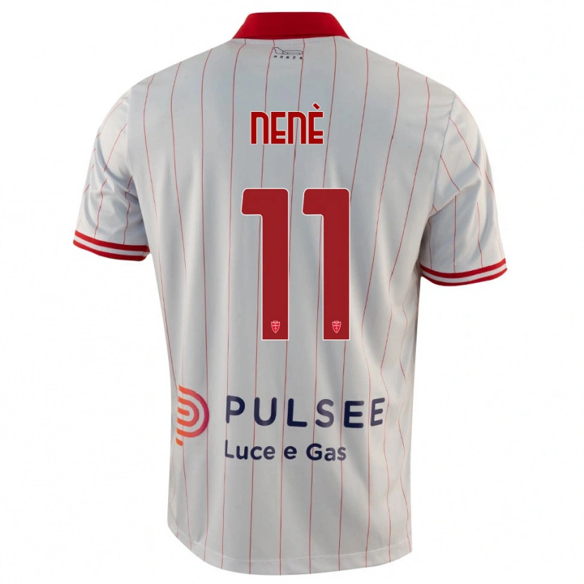 Danxen Kinder Stephen Nenè #11 Weiß Rot Blau Auswärtstrikot Trikot 2025/26 T-Shirt