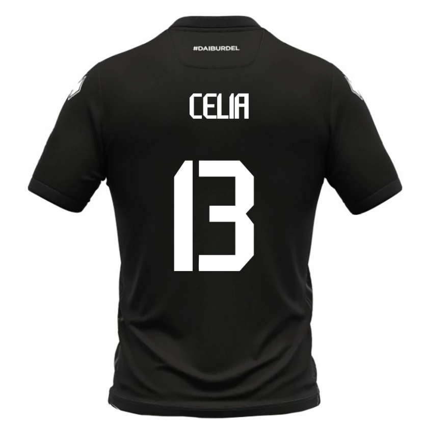 Danxen Kinder Raffaele Celia #13 Schwarz Weiß Auswärtstrikot Trikot 2025/26 T-Shirt