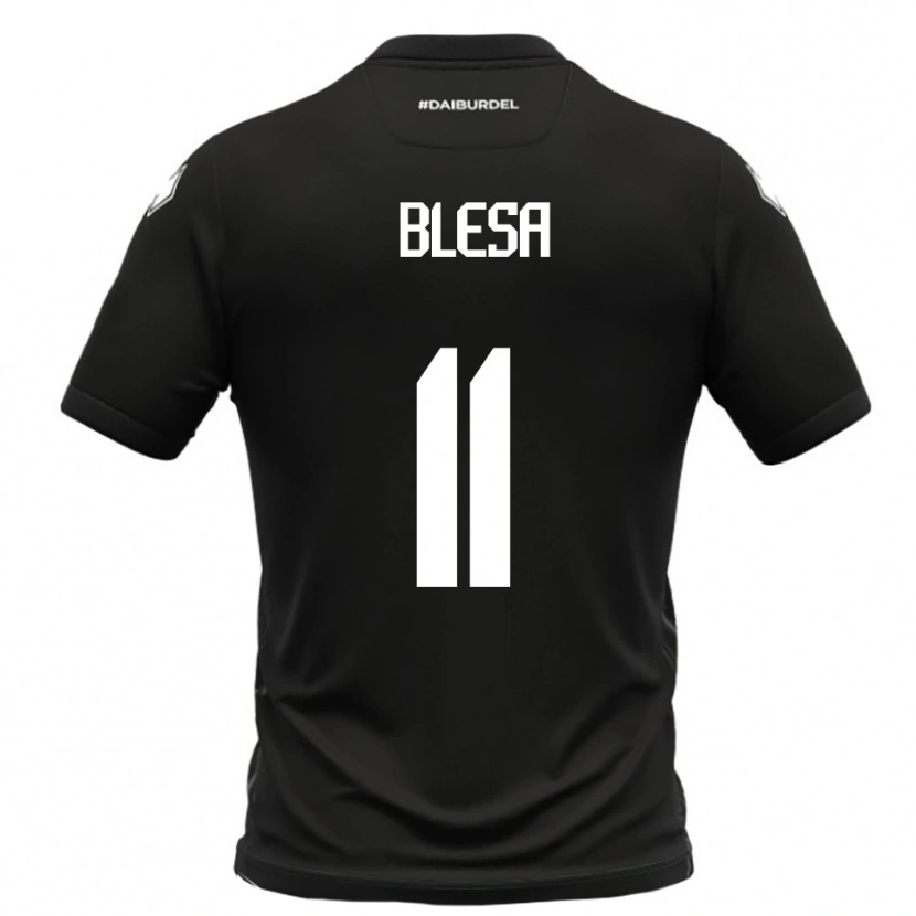 Danxen Kinder Jalen Blesa #11 Schwarz Weiß Auswärtstrikot Trikot 2025/26 T-Shirt