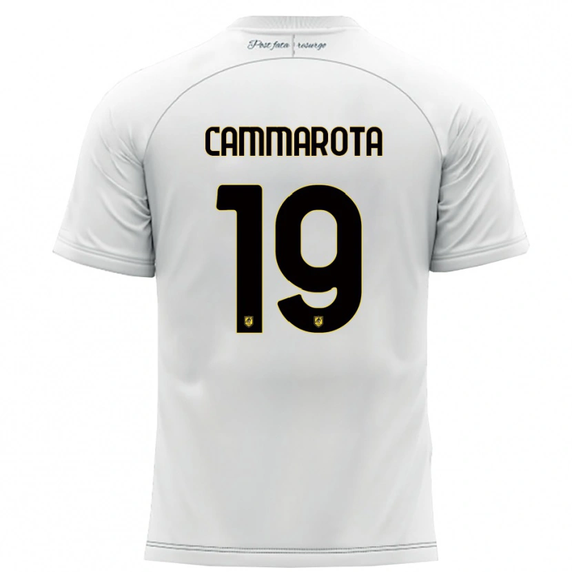 Danxen Kinder Vincenzo Cammarota #19 Weiß Gelb Auswärtstrikot Trikot 2025/26 T-Shirt