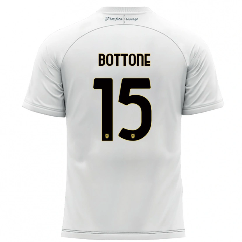 Danxen Kinder Salvatore Bottone #15 Weiß Gelb Auswärtstrikot Trikot 2025/26 T-Shirt