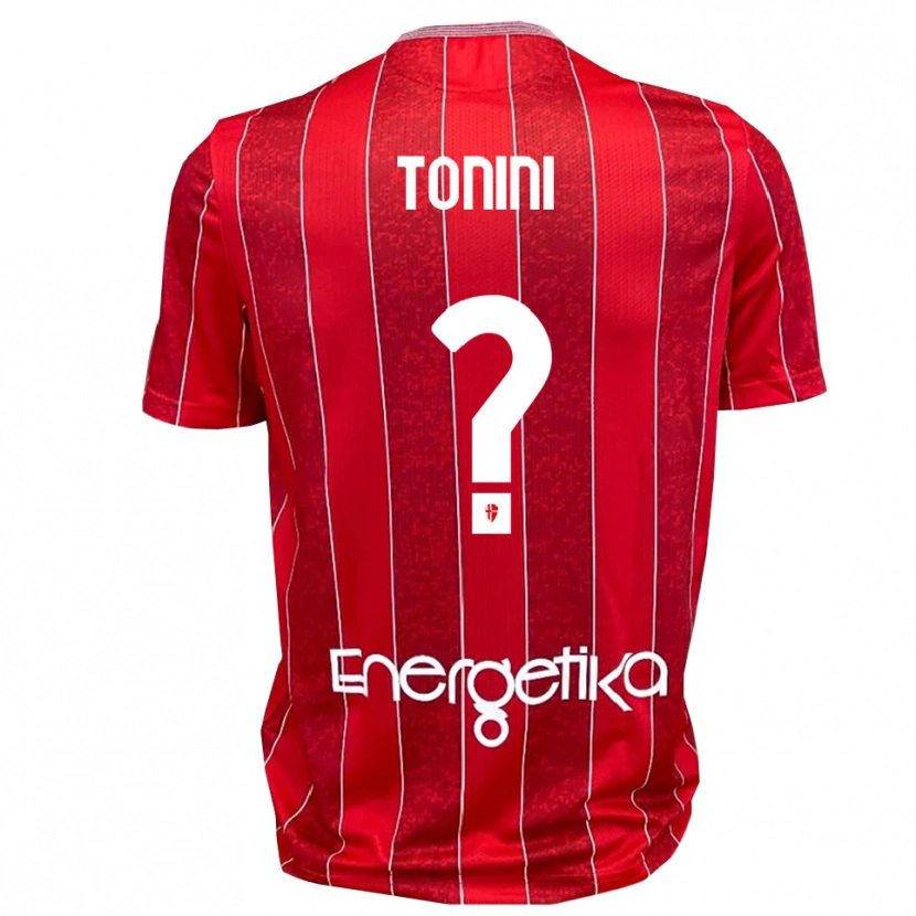 Danxen Kinder Simone Tonini #0 Rot Weiß Auswärtstrikot Trikot 2025/26 T-Shirt